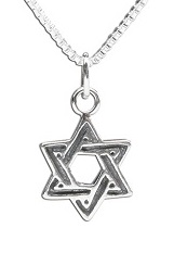 remarkable tiny Star of David pendant charm necklace for babies